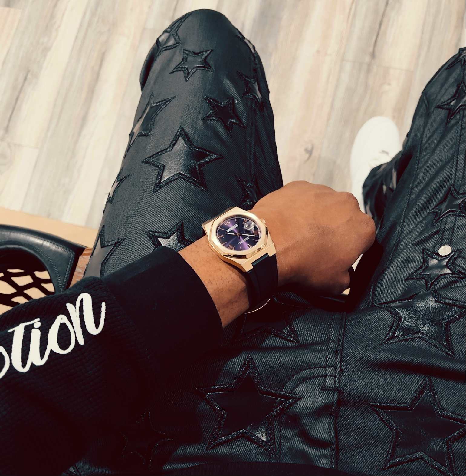 Genesis Datejust- Rose Gold & Purple